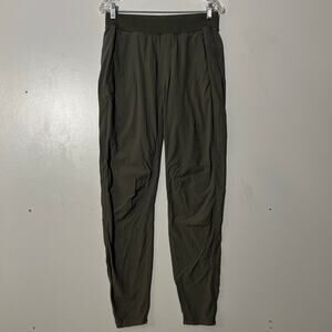 LULULEMON Mens Olive Green Performance Gym Casual Joggers Size Small